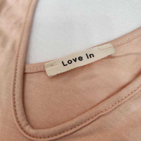 In Love Blush Pink Boho Festival Fairy Beach Maxi Dress Pockets Women SZ Large - Picture 13 of 15